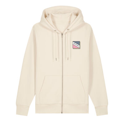Intens hoodie met rits wit/beige Thumbnail